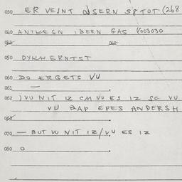 Eastern questionnaire, answ...