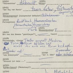 Western questionnaire, answ...