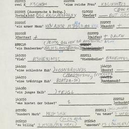 Western questionnaire, answ...