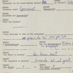 Western questionnaire, answ...