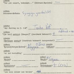 Western questionnaire, answ...
