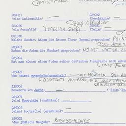 Western questionnaire, answ...