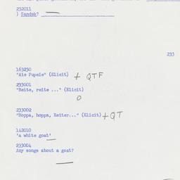 Western questionnaire, answ...