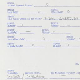 Western questionnaire, answ...