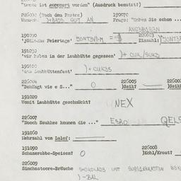 Western questionnaire, answ...