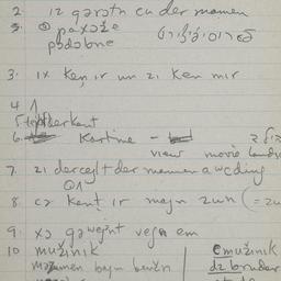 Eastern questionnaire, blue...