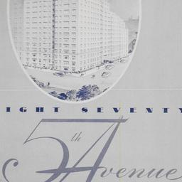 870 Fifth Avenue, Plan Of 1...