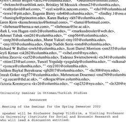 Announcements, 2003-03-24. ...