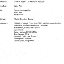 Minutes, 2005-04-07. Human ...