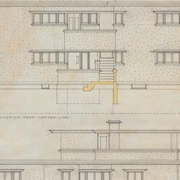 Center, side elevations