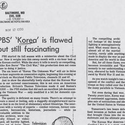 PBS' 'Korea' is...