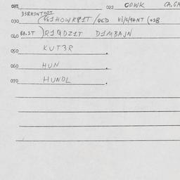 Eastern questionnaire, answ...