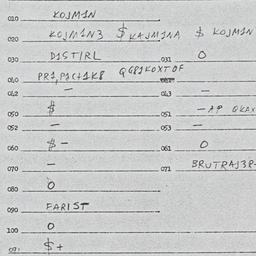 Eastern questionnaire, answ...