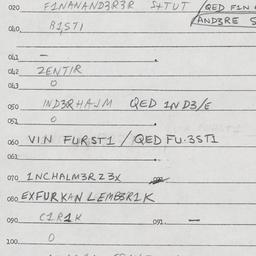 Eastern questionnaire, answ...