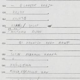 Eastern questionnaire, answ...