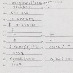 Eastern questionnaire, answ...