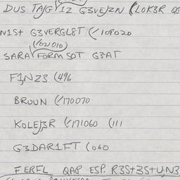 Eastern questionnaire, answ...