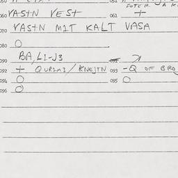 Eastern questionnaire, answ...