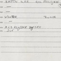Eastern questionnaire, answ...