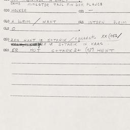 Eastern questionnaire, answ...