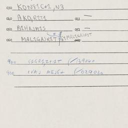 Eastern questionnaire, answ...