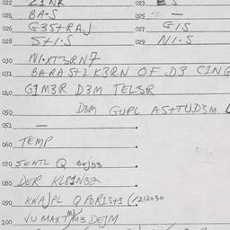 Eastern questionnaire, answ...