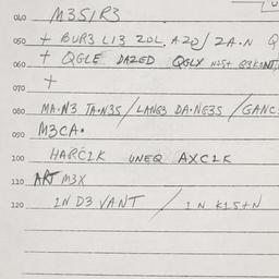 Eastern questionnaire, answ...