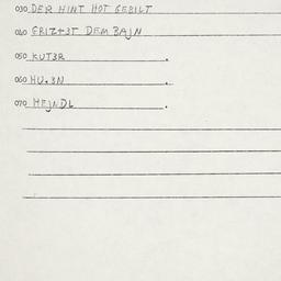 Eastern questionnaire, answ...