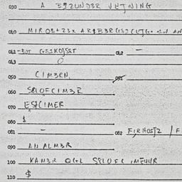Eastern questionnaire, answ...