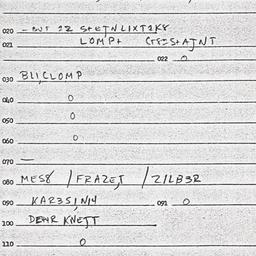 Eastern questionnaire, answ...