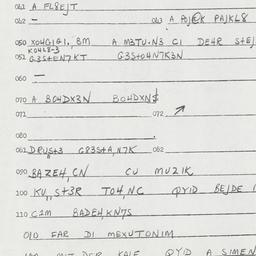 Eastern questionnaire, answ...