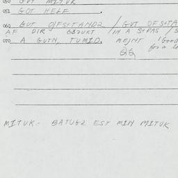 Eastern questionnaire, answ...