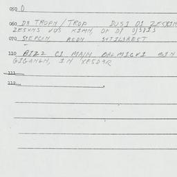 Eastern questionnaire, answ...