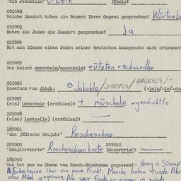 Western questionnaire, answ...
