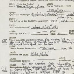 Western questionnaire, answ...