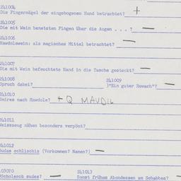 Eastern questionnaire, answ...