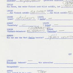 Western questionnaire, answ...