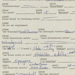 Western questionnaire, answ...