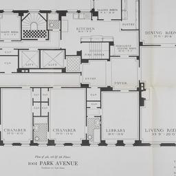 1001 Park Avenue, Plan Of 4...