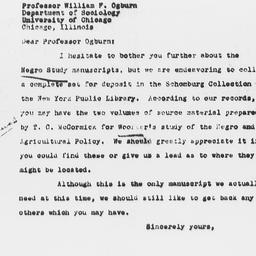 Letter from Florence Anders...
