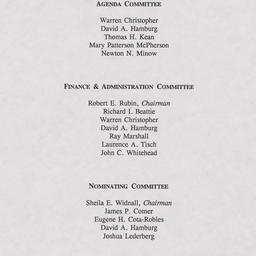 Nominating Committee