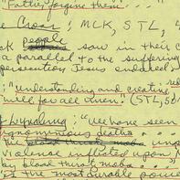 James Cone, untitled notes