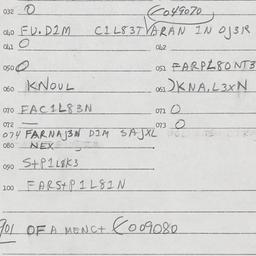 Eastern questionnaire, answ...