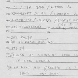 Eastern questionnaire, answ...