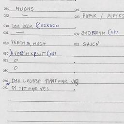Eastern questionnaire, answ...