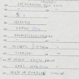 Eastern questionnaire, answ...
