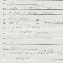 Eastern questionnaire, answ...