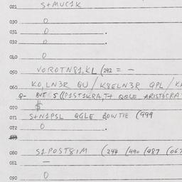 Eastern questionnaire, answ...