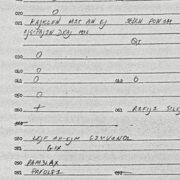 Eastern questionnaire, answ...