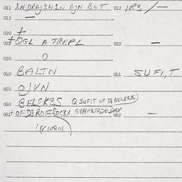Eastern questionnaire, answ...